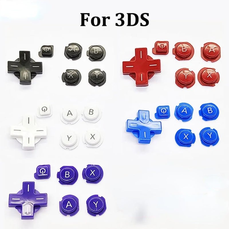 VANJUNN Store Replacement for Nintendo 3DS Game Console ABXY D-Pad Button A B X Y D-Pad Direction Cross Buttons (Red) - Image 5